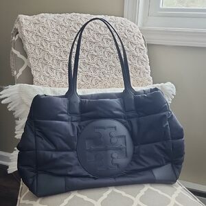 Tory Burch Black Women's                   Ella Puffer Tote